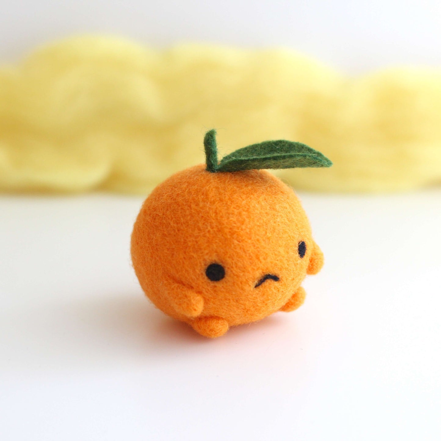 Needle Felted Grumpy Clementine