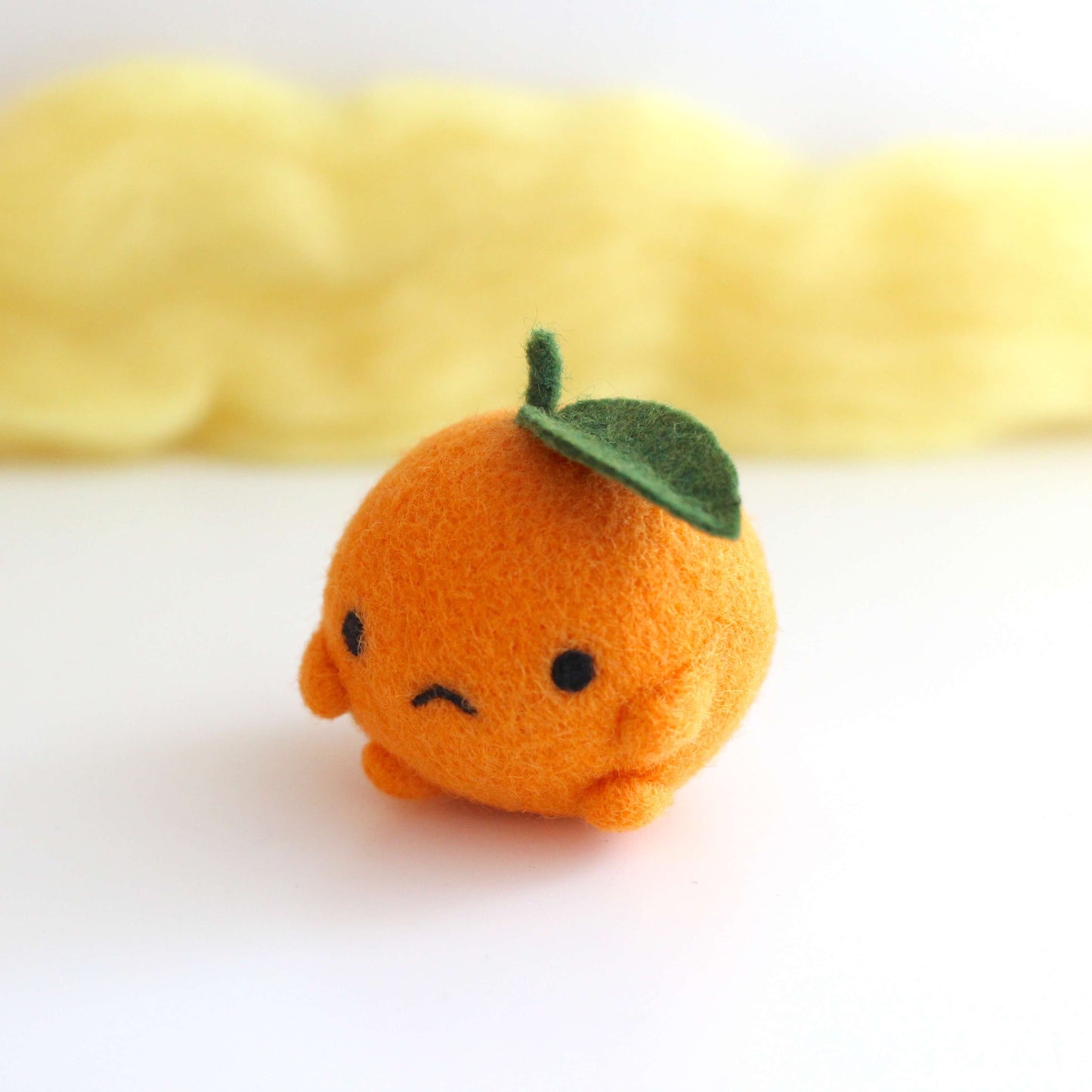 Needle Felted Grumpy Clementine