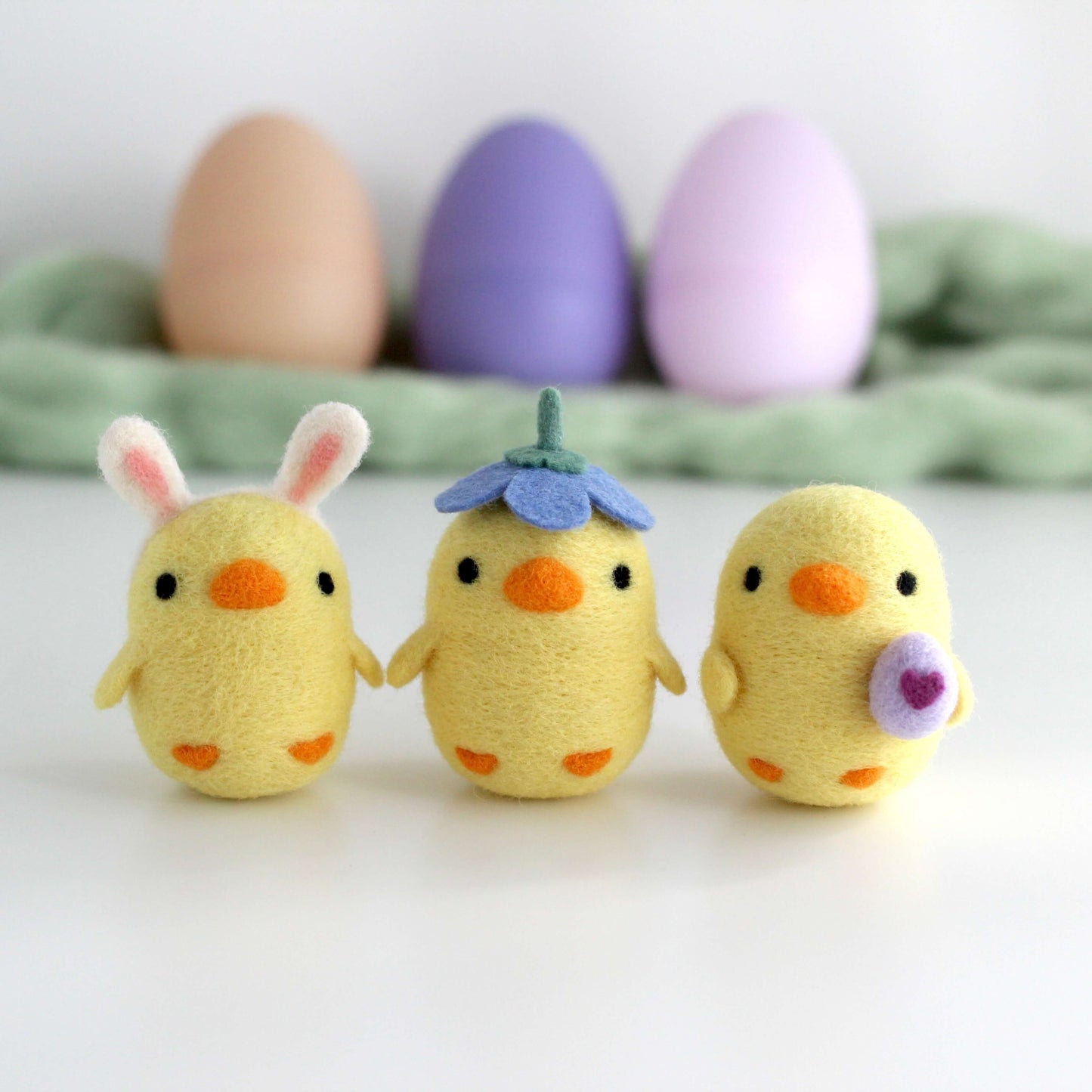 Needle Felted Chick Surprise Eggs