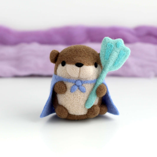 Needle Felted Otter Water Guardian