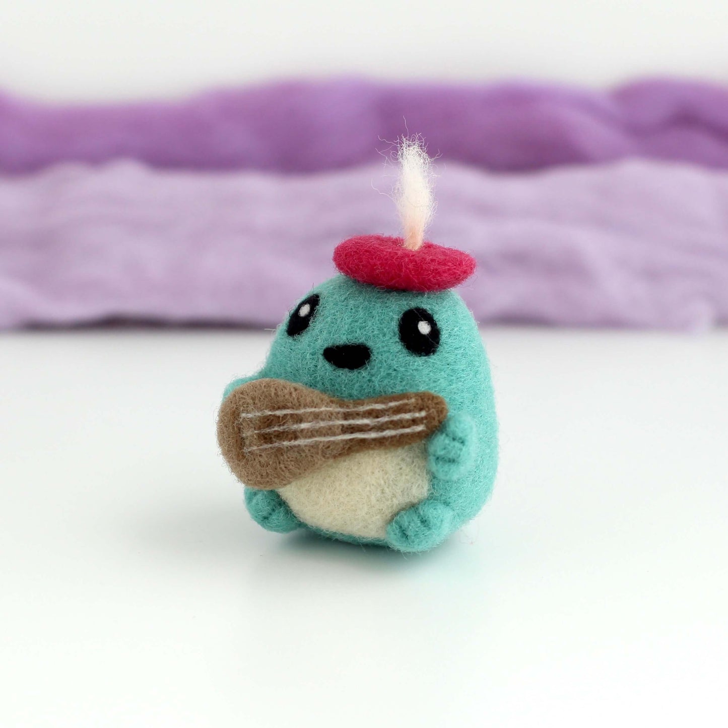 Needle Felted Toad Bard