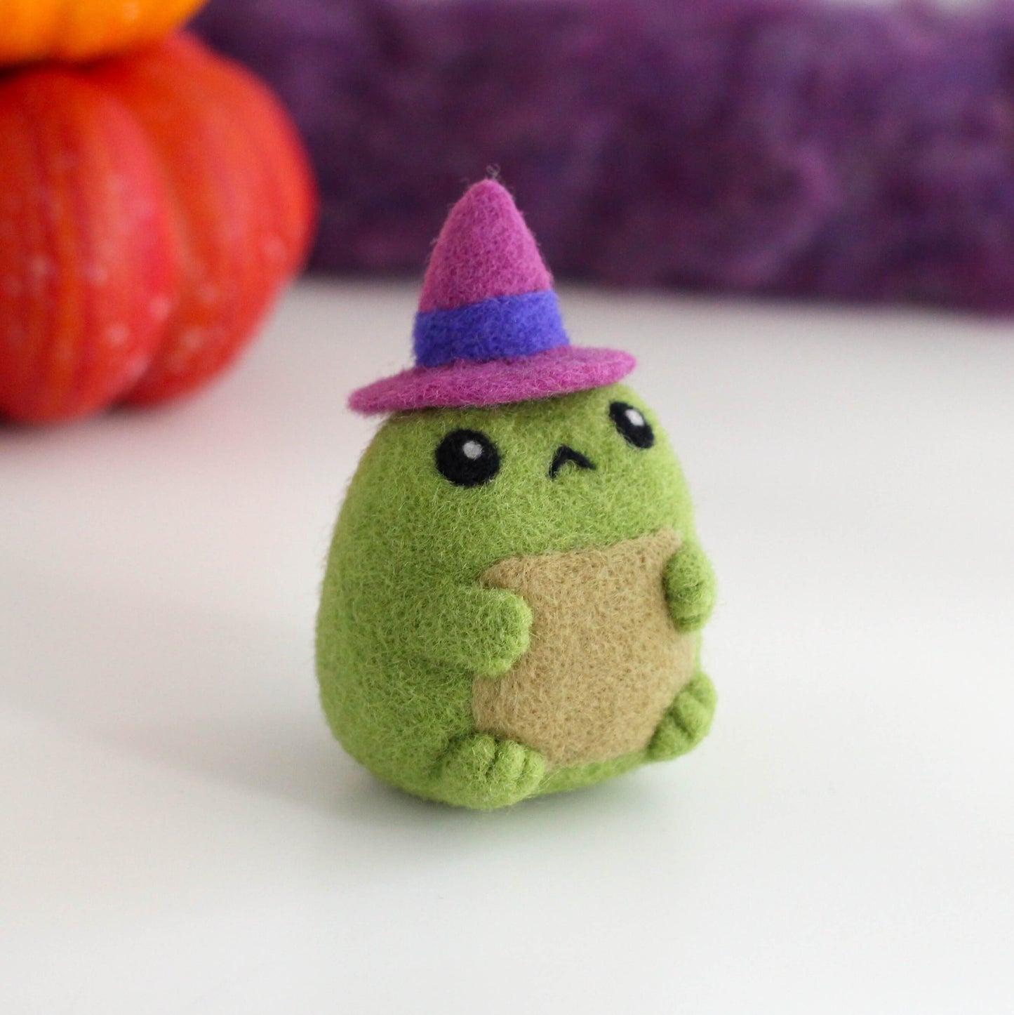 Needle Felted Toad Witch