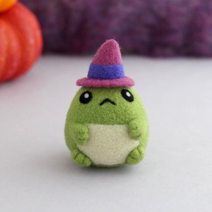 Needle Felted Toad Witch