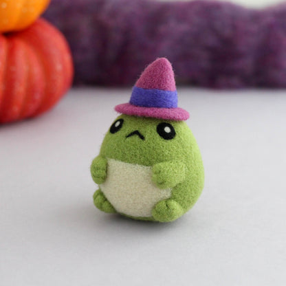 Needle Felted Toad Witch