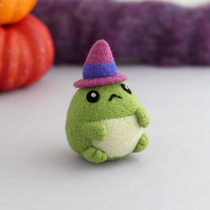 Needle Felted Toad Witch