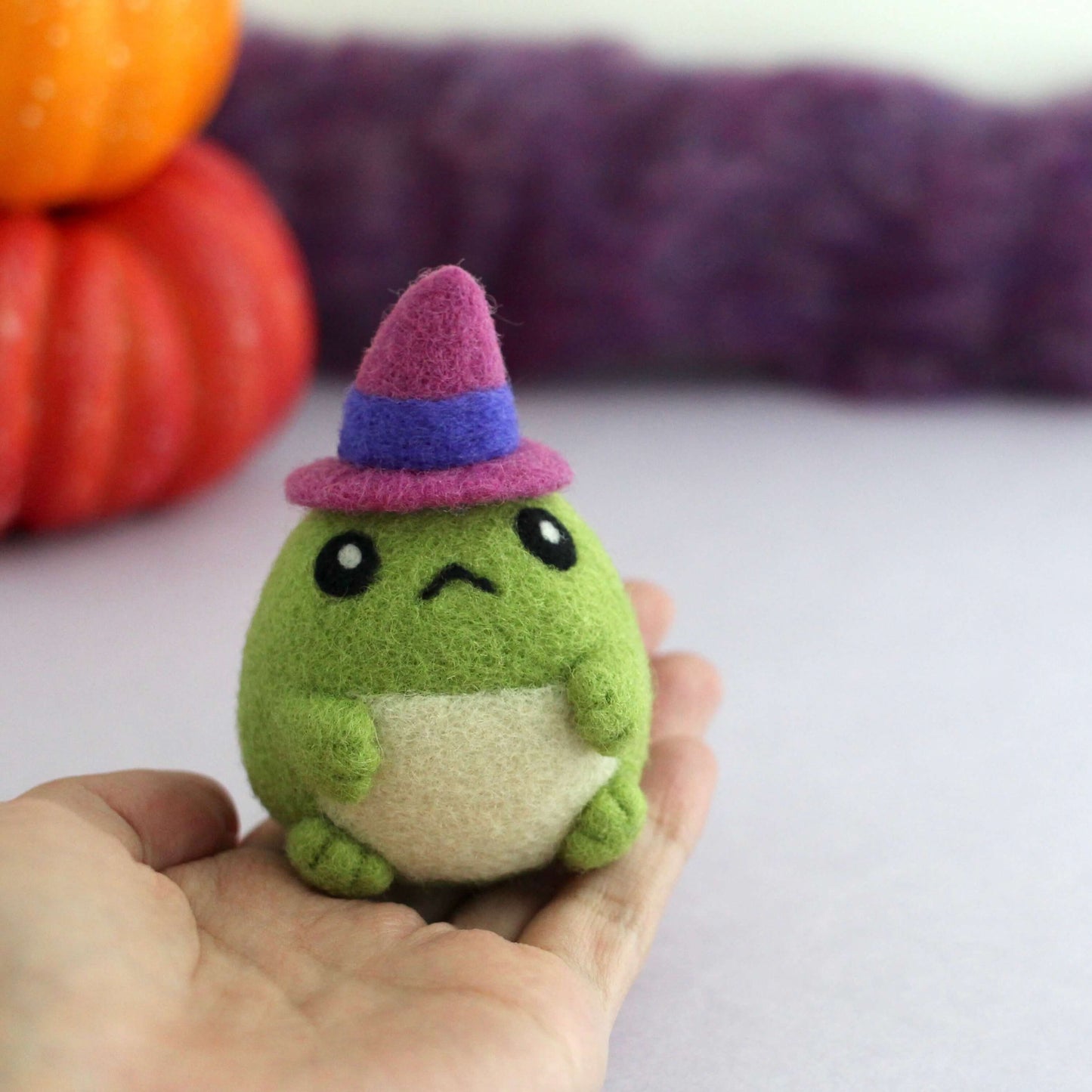 Needle Felted Toad Witch