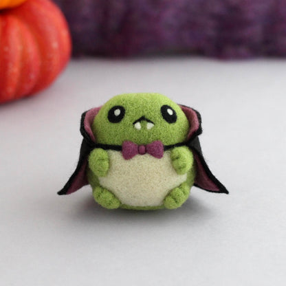 Needle Felted Vampire Toad