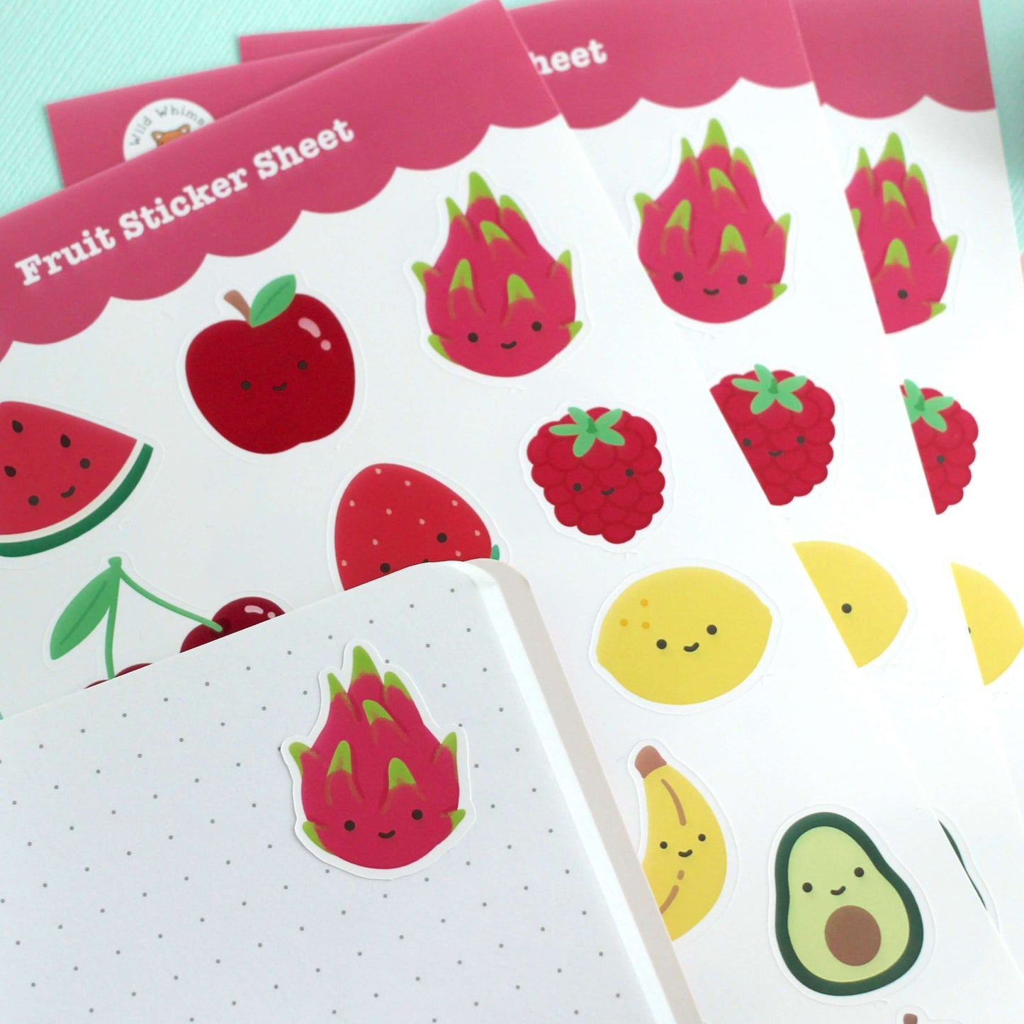 Rainbow Fruit Sticker Sheet