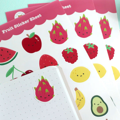 Rainbow Fruit Sticker Sheet