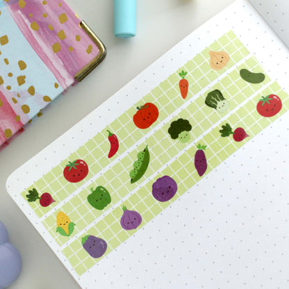 Rainbow Veggies Washi Tape