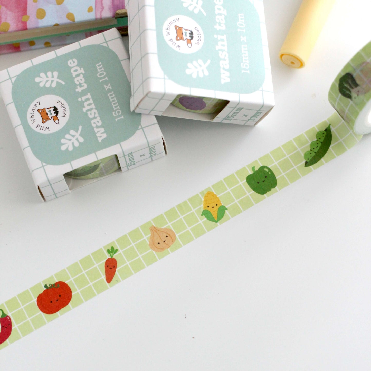 Rainbow Veggies Washi Tape