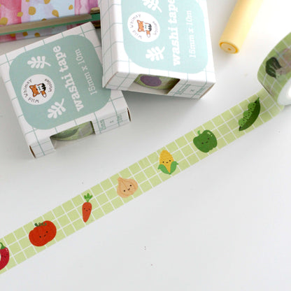 Rainbow Veggies Washi Tape
