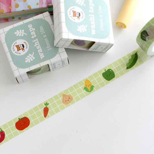 Rainbow Veggies Washi Tape
