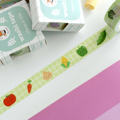 Rainbow Veggies Washi Tape