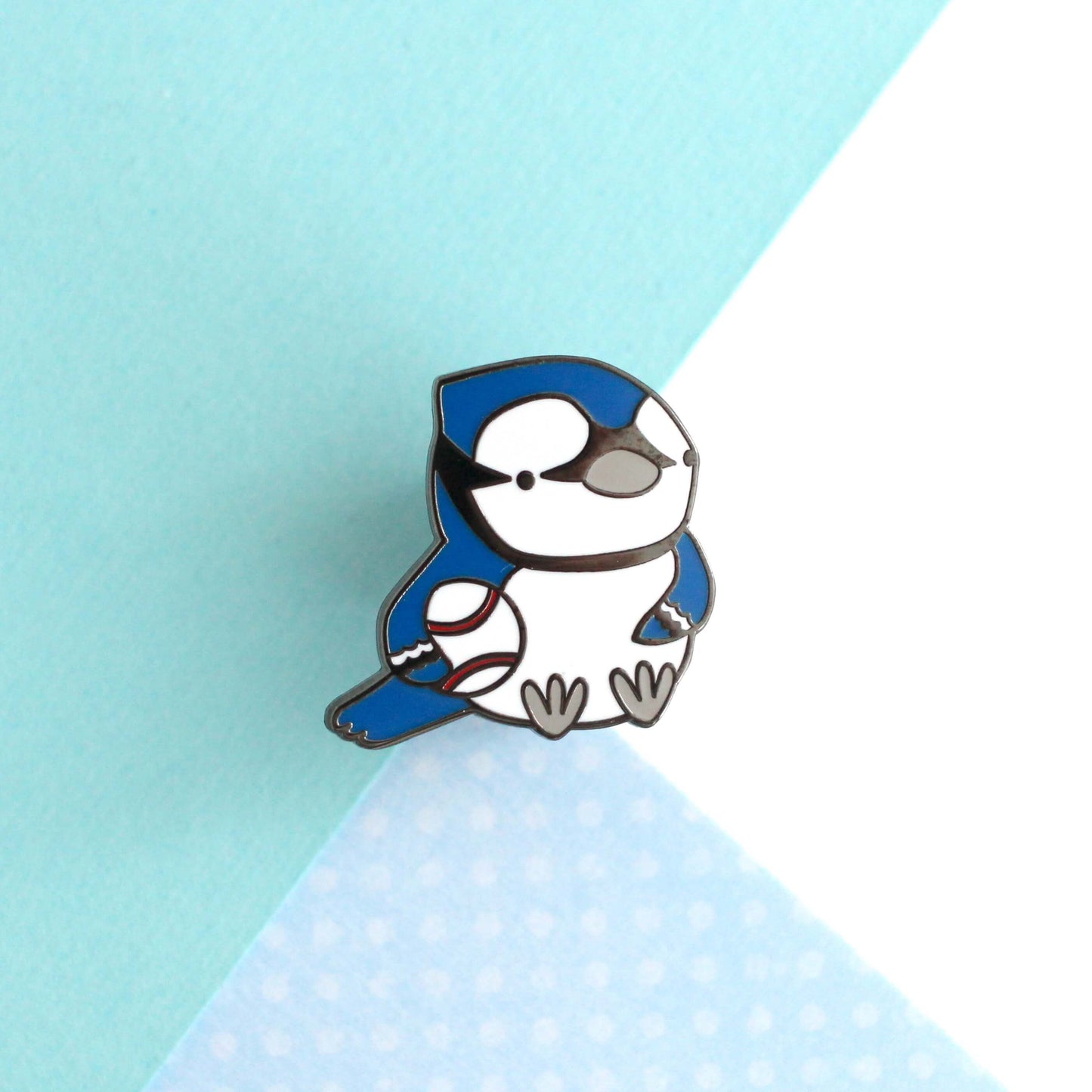 Blue Jay Enamel Pin - Baseball Pin - Bird Gift - Pin for Backpack