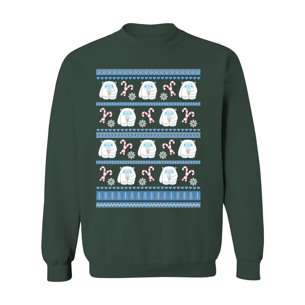 Yeti Christmas Sweatshirt: S / Forest Green