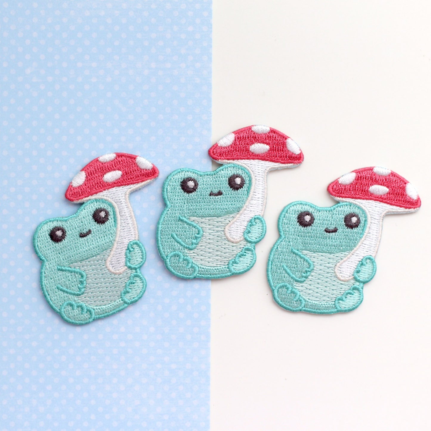 Cute Frog Iron On Patch for Jeans and Jackets