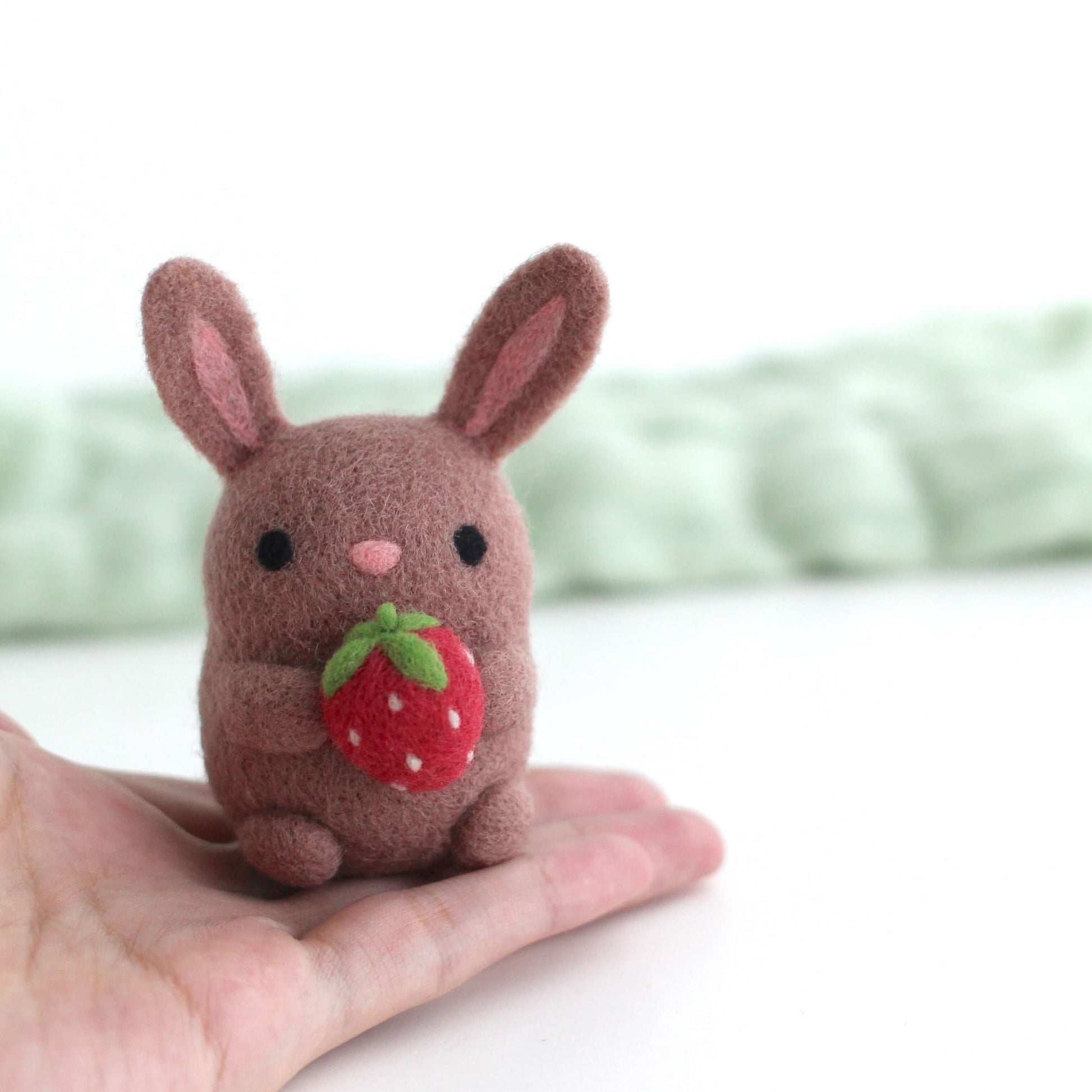 Sad bunny I made with wool felting : r/Needlefelting