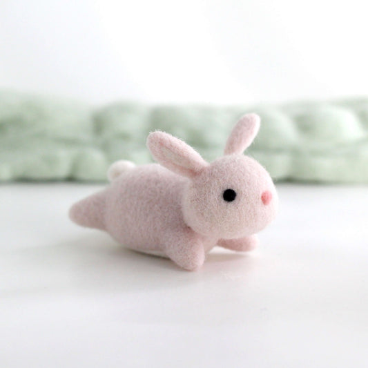 Needle Felted Leaping Bunny