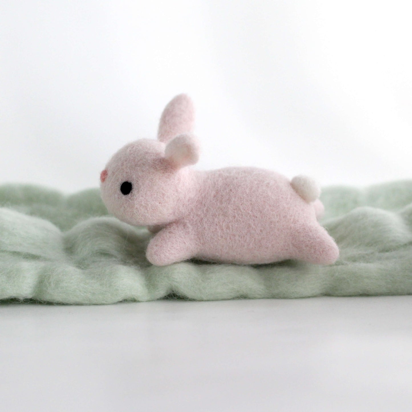 Needle Felted Leaping Bunny