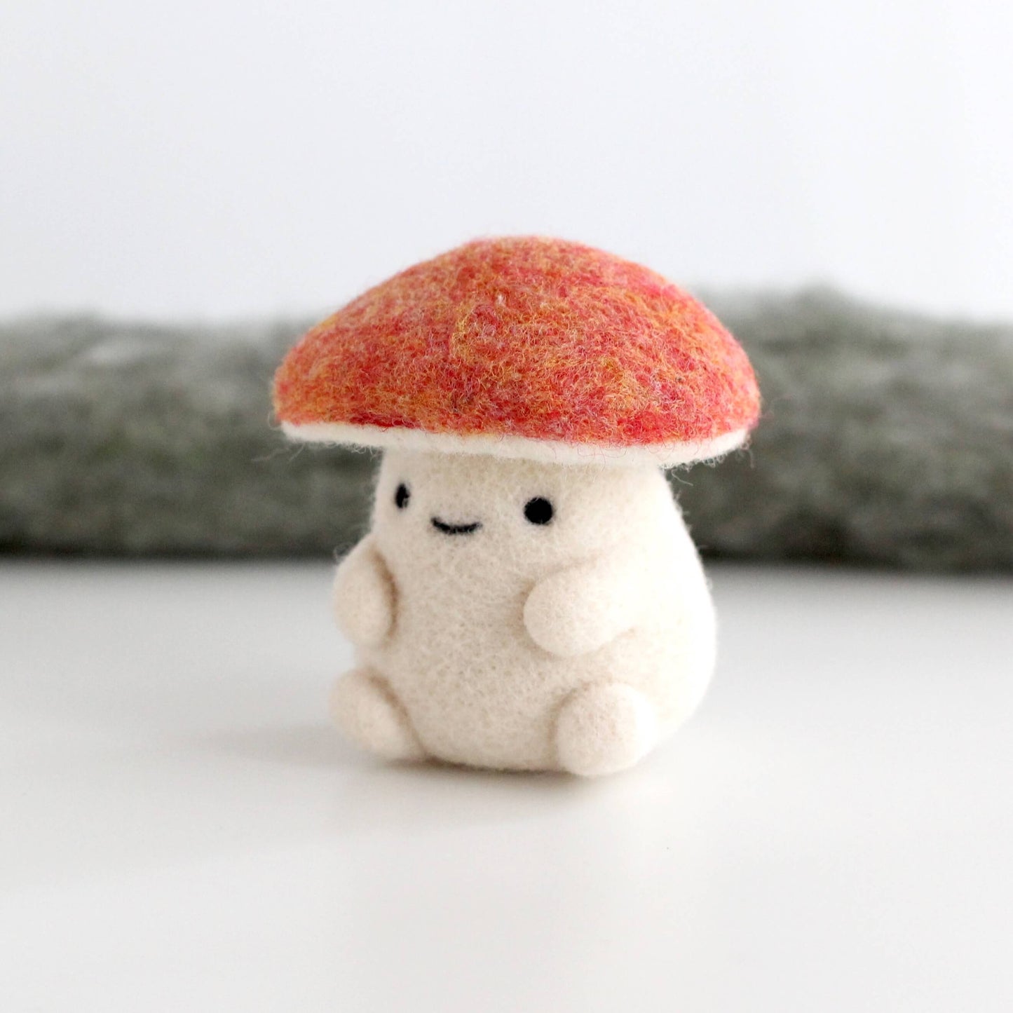 Needle Felted Orange Mushroom (Orange Oak Bolete)