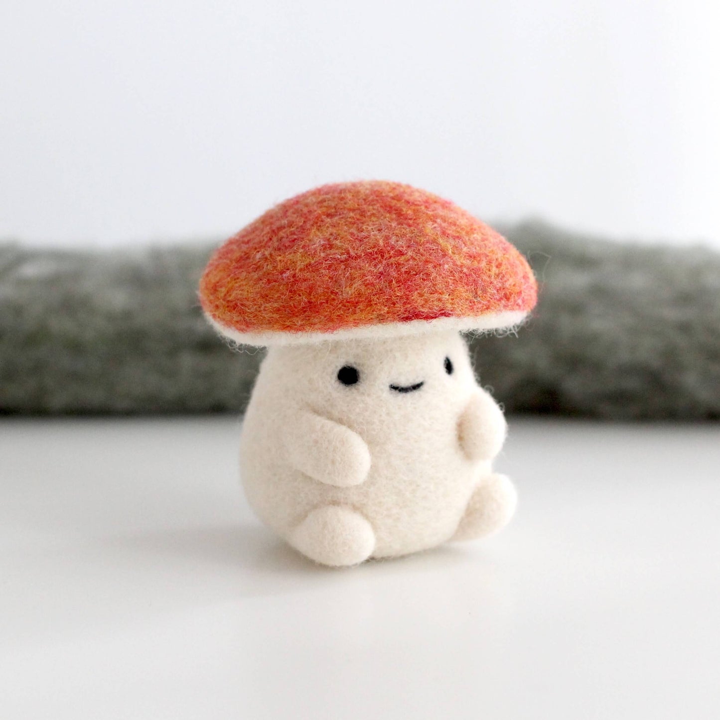 Needle Felted Orange Mushroom (Orange Oak Bolete)