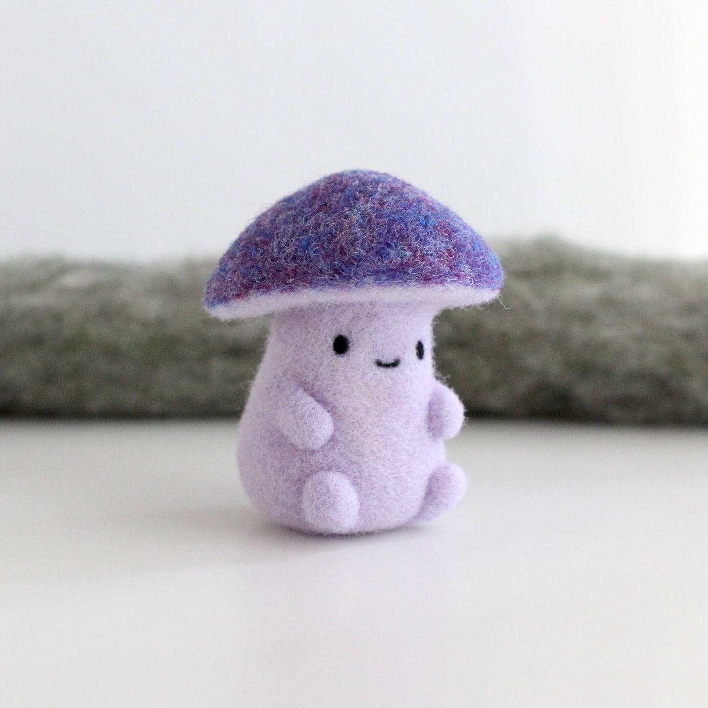 Needle Felted Purple Mushroom (Violet Webcap)