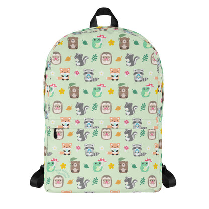 Woodland Animal Backpack - Green by Wild Whimsy Woolies