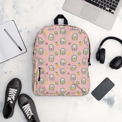 Fruit Sloth Backpack - Pink