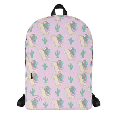 Sloth and Alpaca Adventurer Backpack - Light Purple by Wild Whimsy Woolies