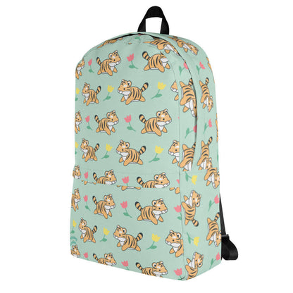 Leaping Tiger Backpack - Green by Wild Whimsy Woolies