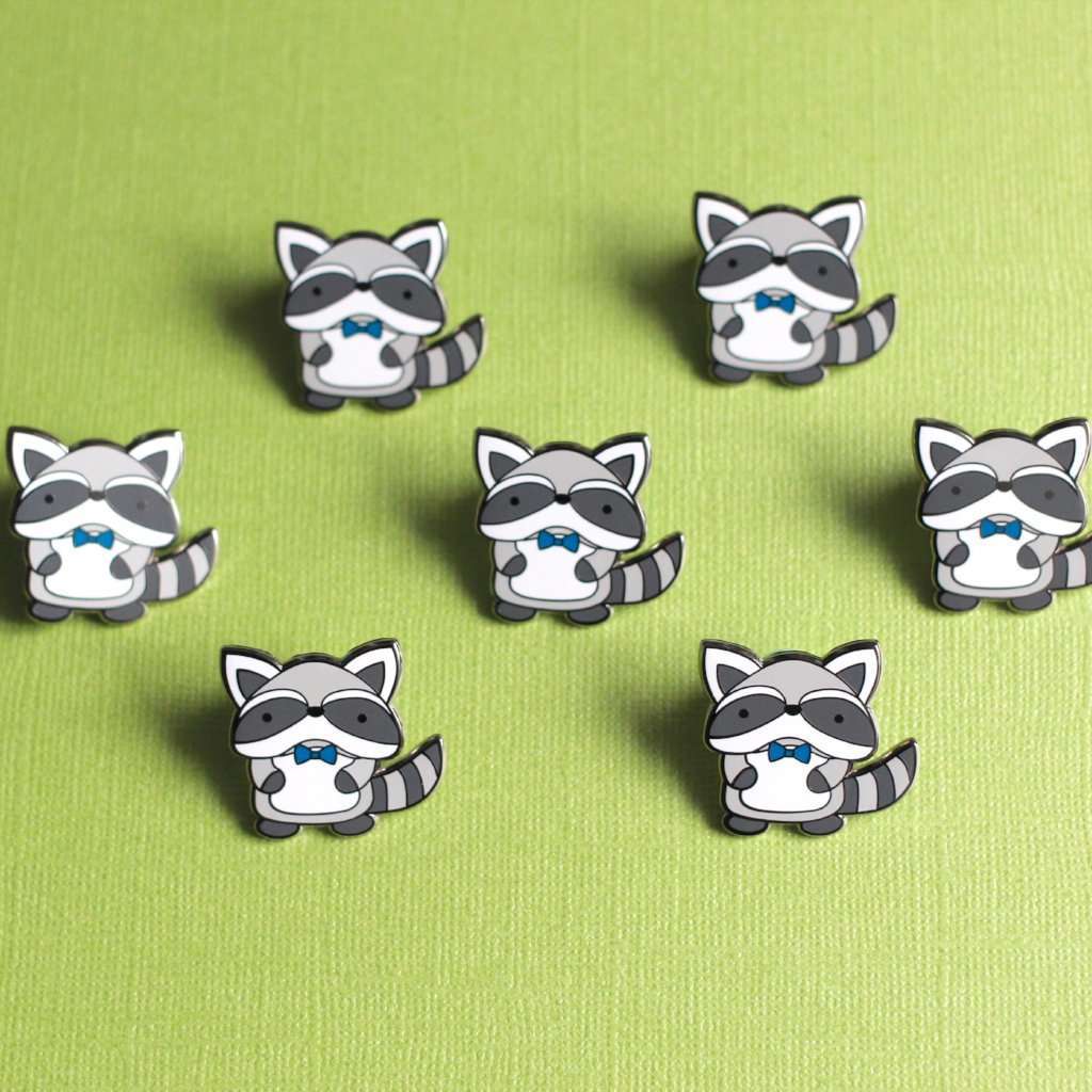 Raccoon Enamel Pin