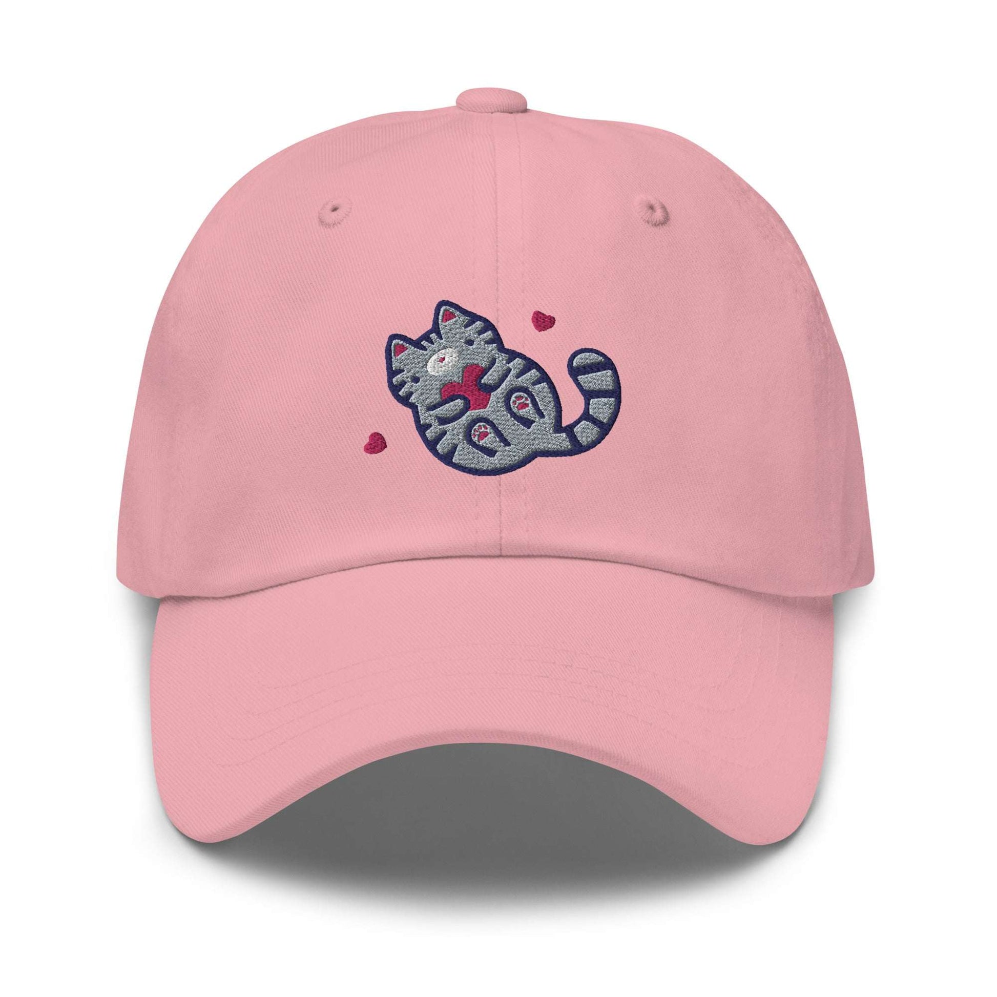 Embroidered Grey Tabby Cat Baseball Cap – Wild Whimsy Woolies