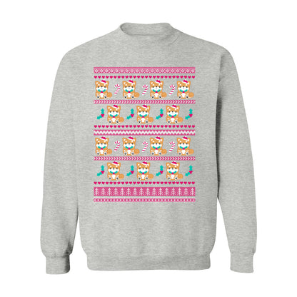 Holly Jolly Shiba Inu Christmas Sweatshirt: S / Ash