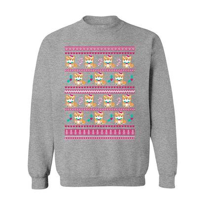 Holly Jolly Shiba Inu Christmas Sweatshirt: S / Sports Grey