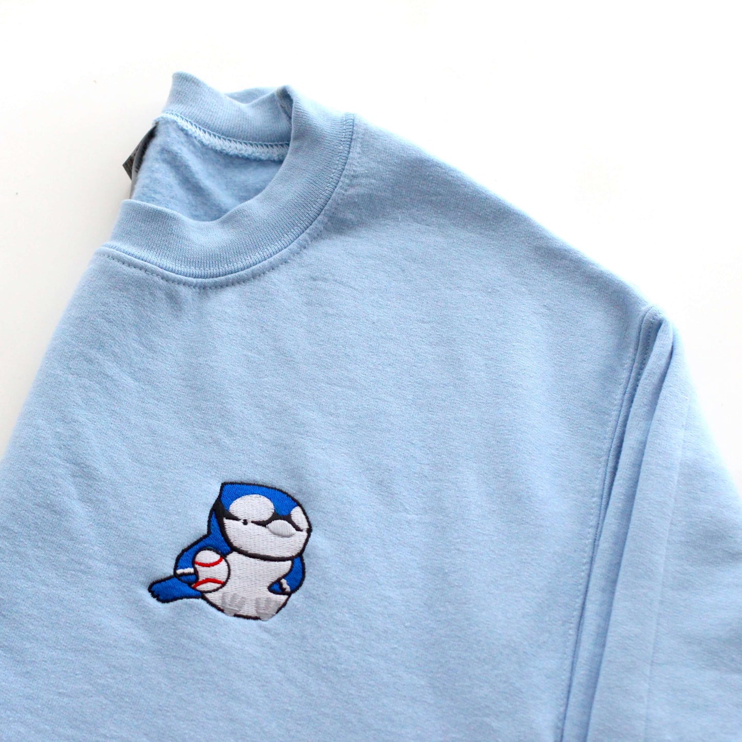 Embroidered Blue Jay Sweatshirt by Wild Whimsy Woolies