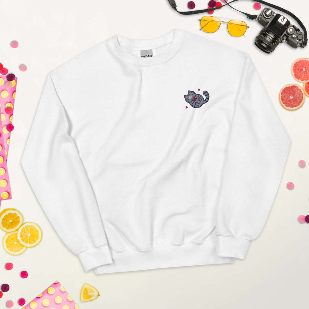 White cat online sweatshirt