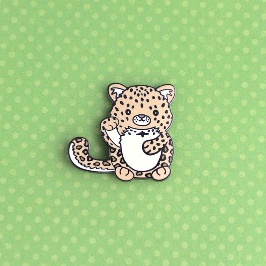 Lucky Amur Leopard Enamel Pin