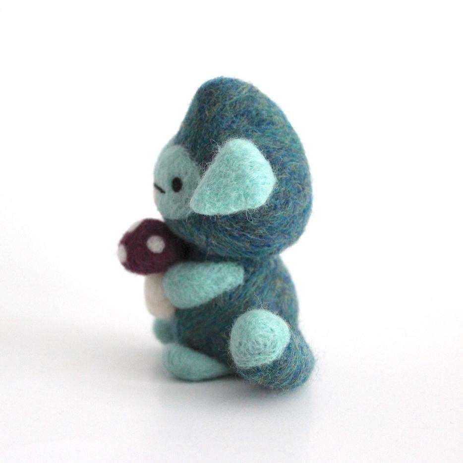 Mosspot, the Forest Finder - Needle Felted Fantasy Creature