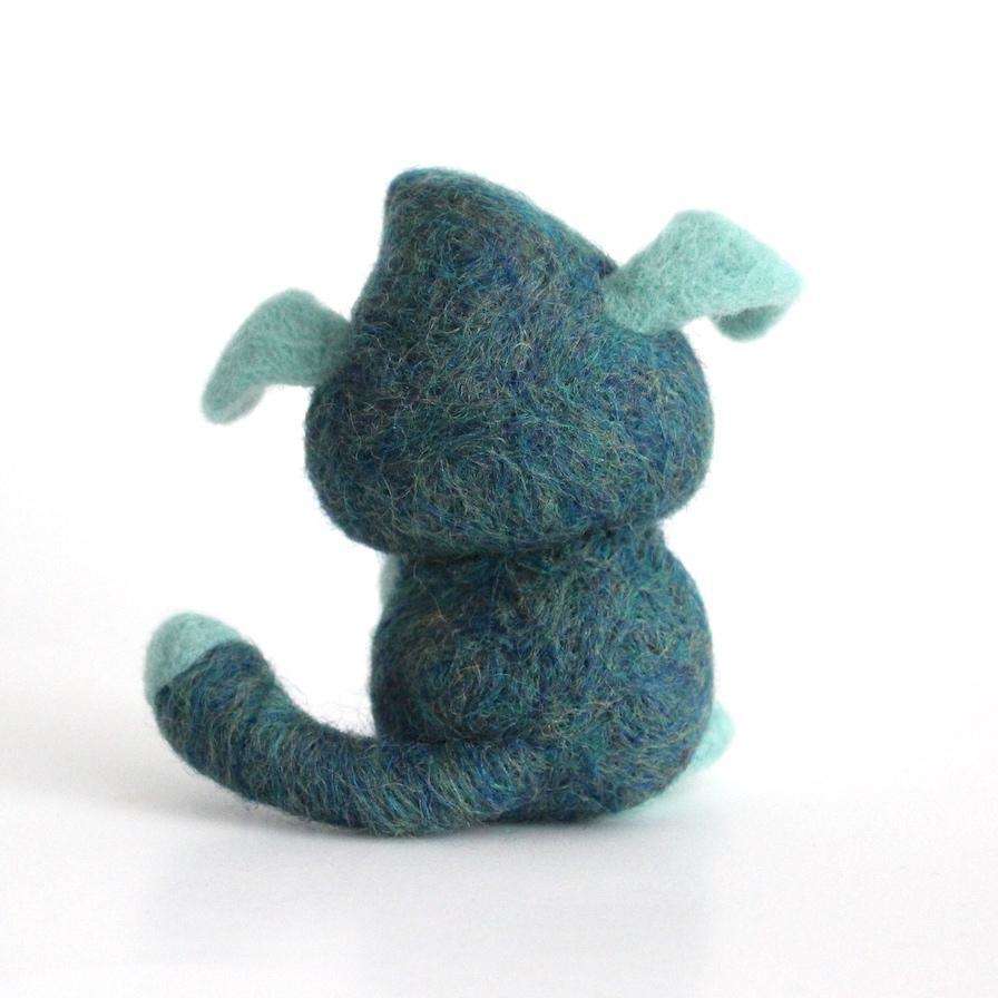 Mosspot, the Forest Finder - Needle Felted Fantasy Creature