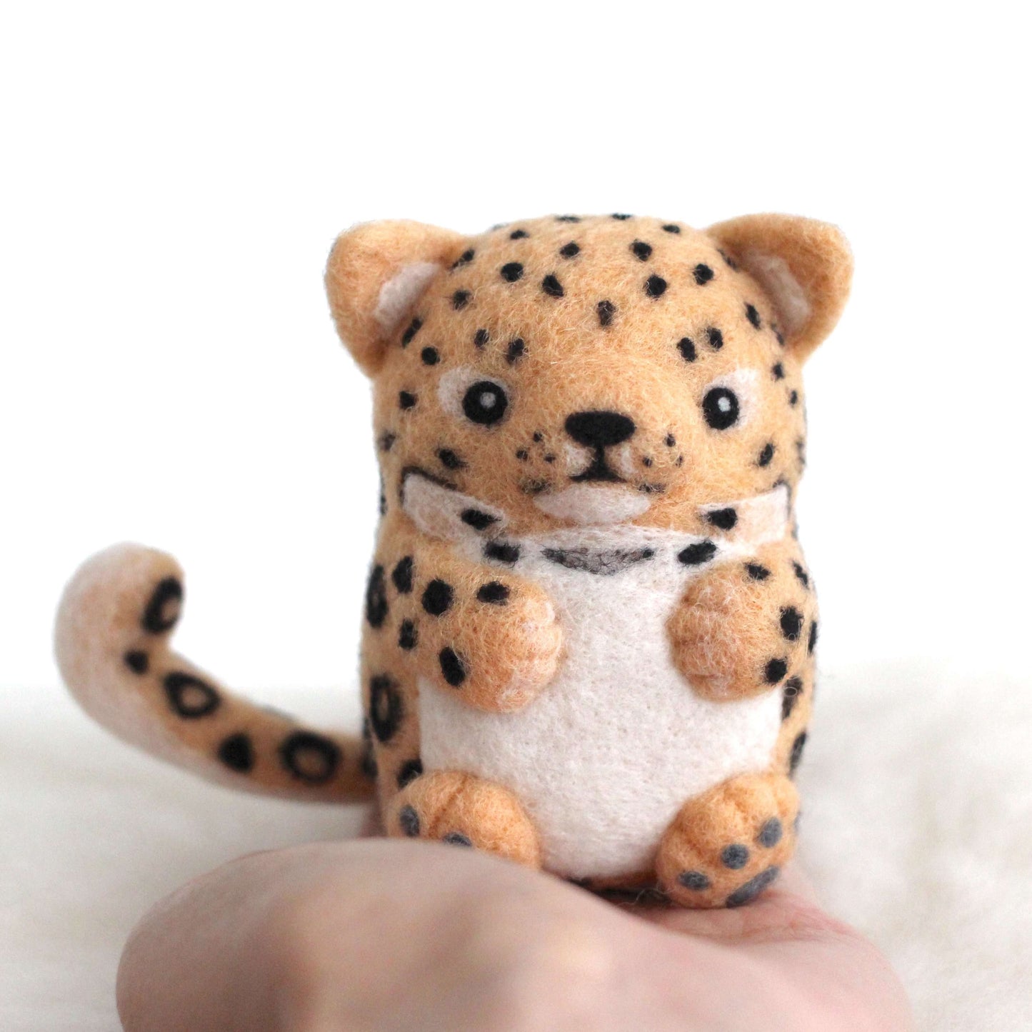 Needle Felted Amur Leopard