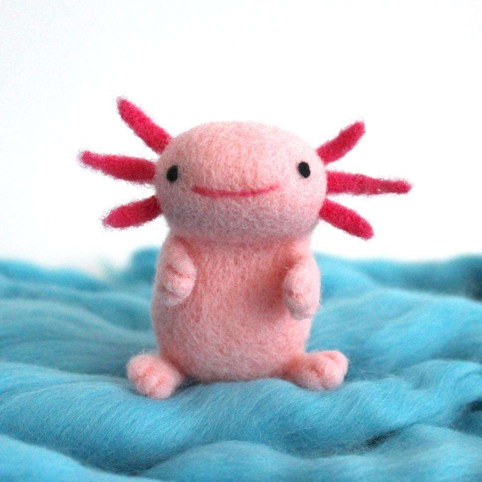 Needle Felted Axolotl