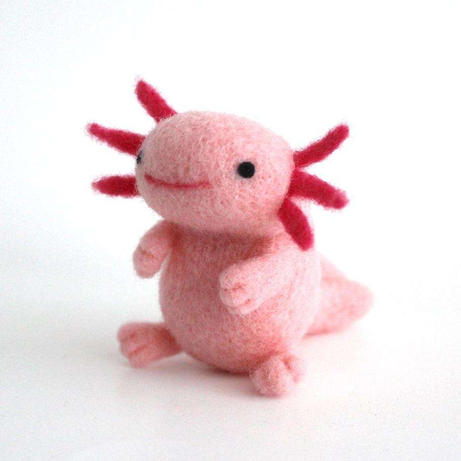 Needle Felted Axolotl