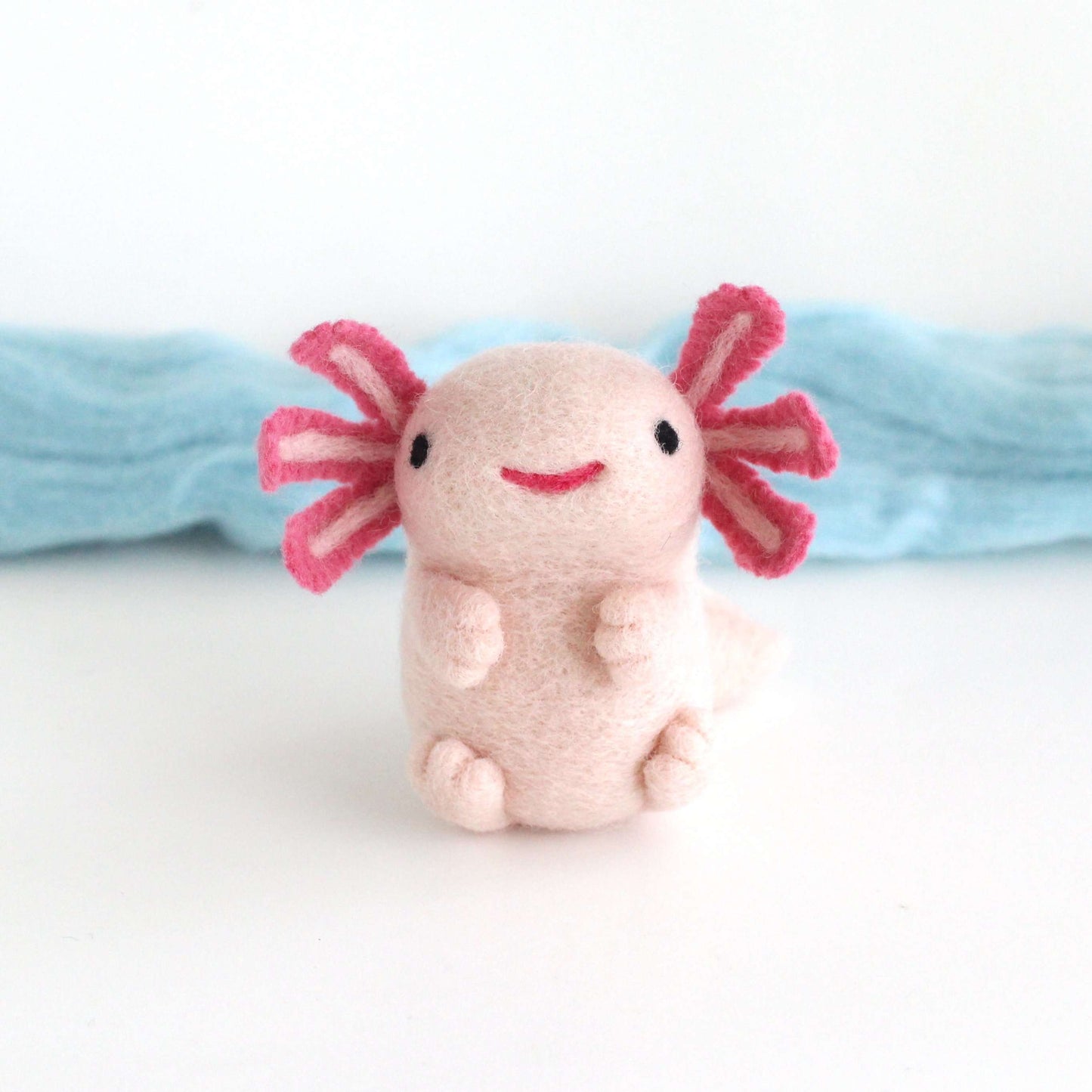 Needle Felted Axolotl by Wild Whimsy Woolies