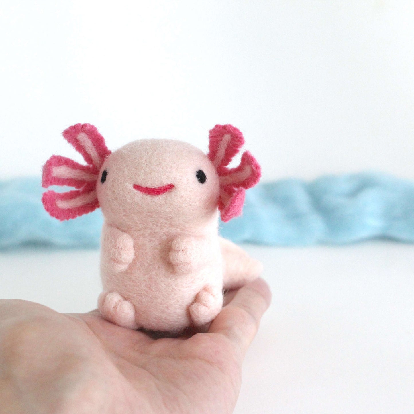 Needle Felted Axolotl