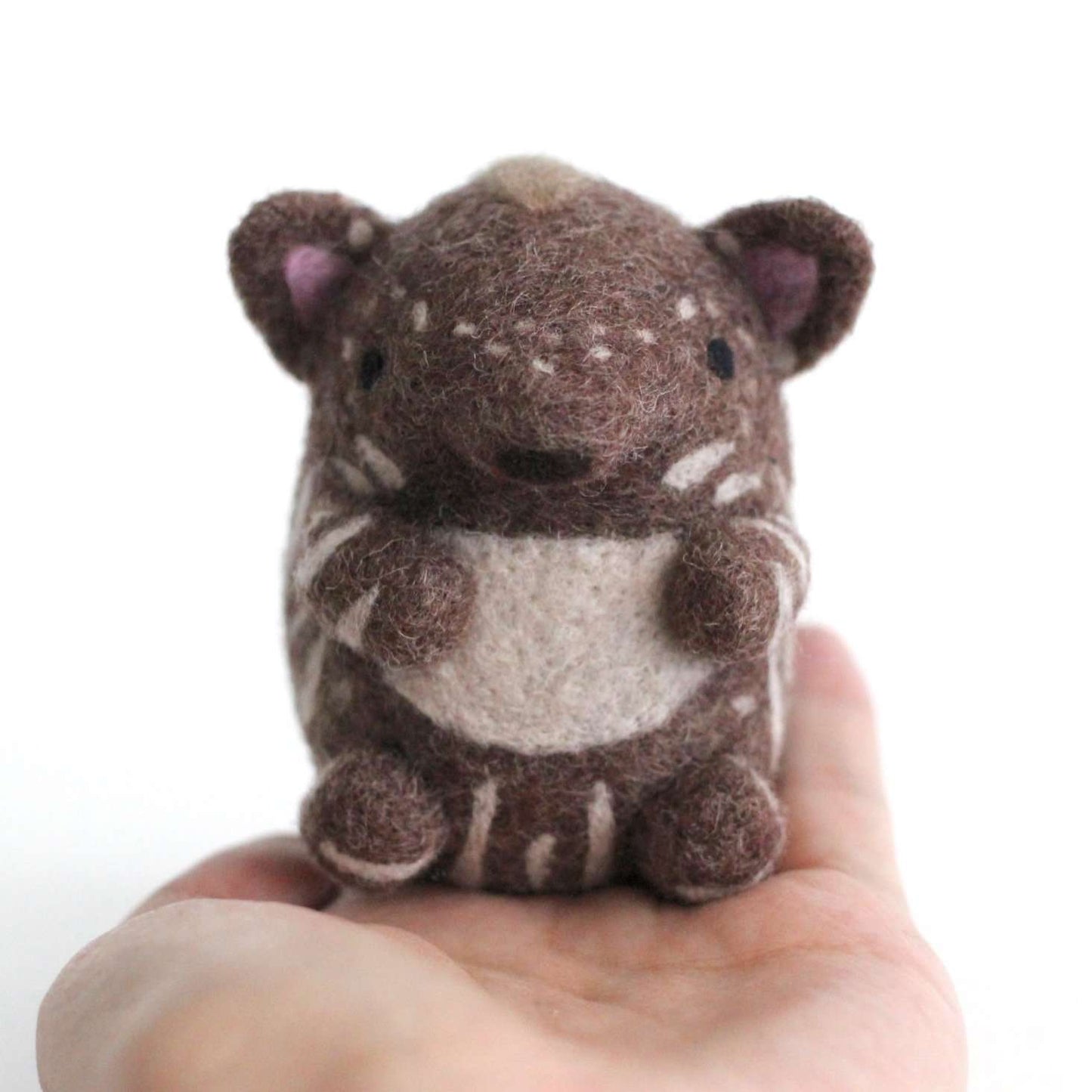 Needle Felted Baby Tapir by Wild Whimsy Woolies