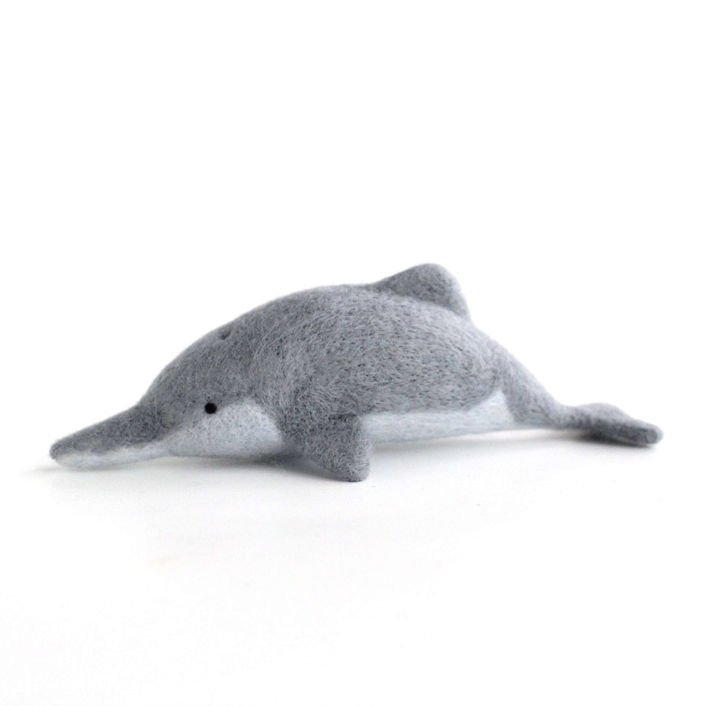 Needle Felted Baiji (Yangtze River Dolphin)