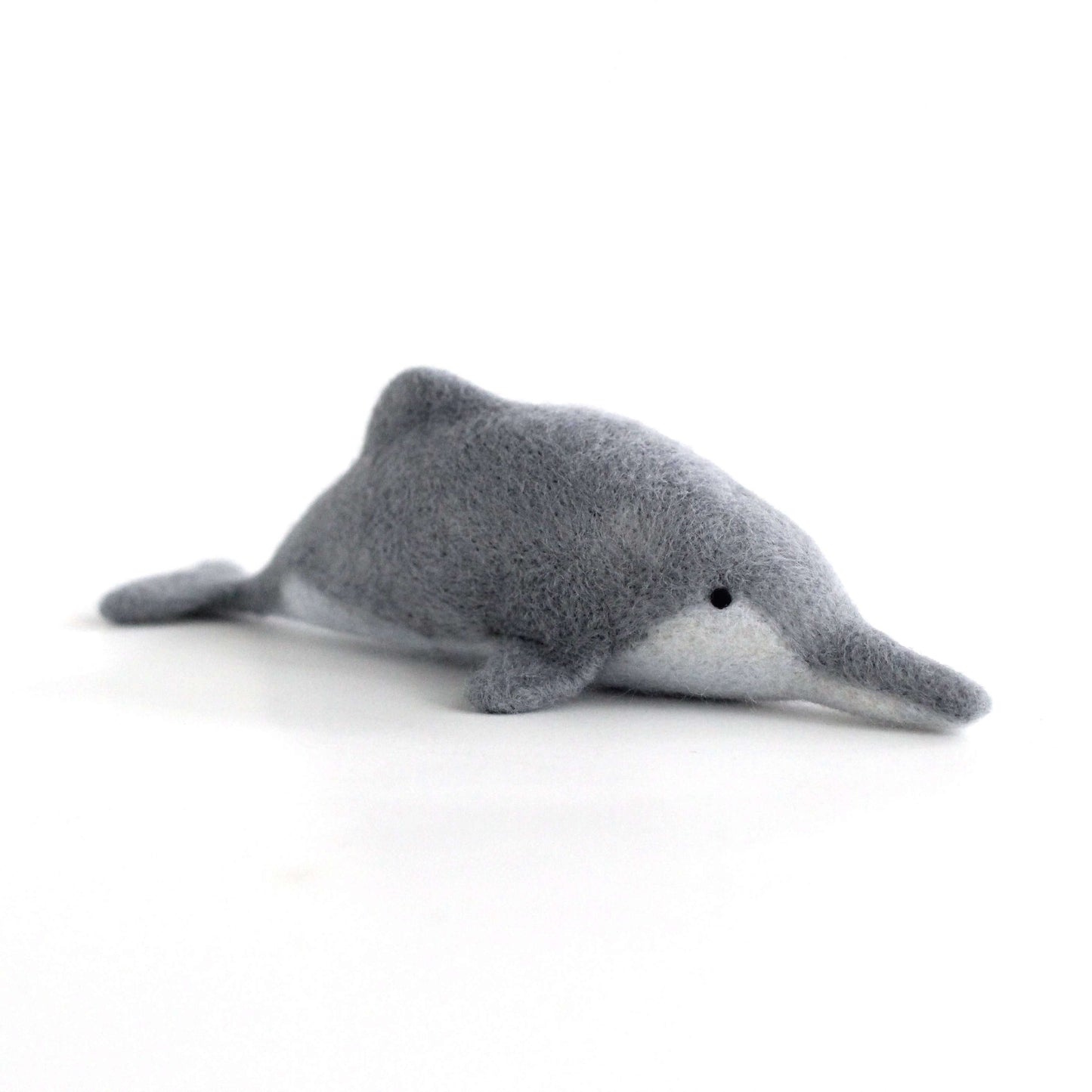 Needle Felted Baiji (Yangtze River Dolphin)