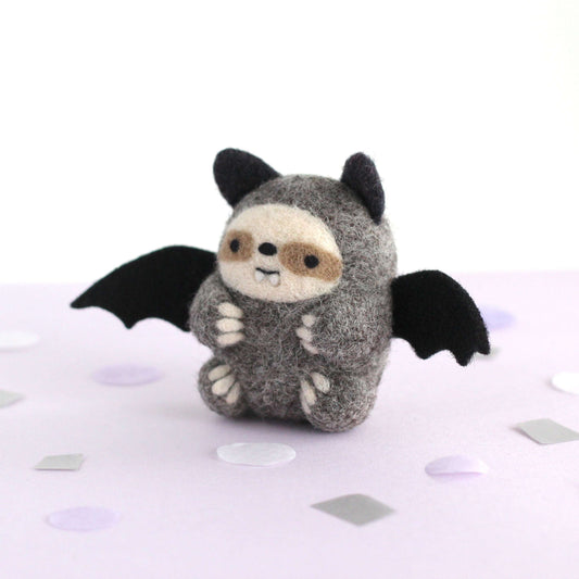 Needle Felted Batsloth