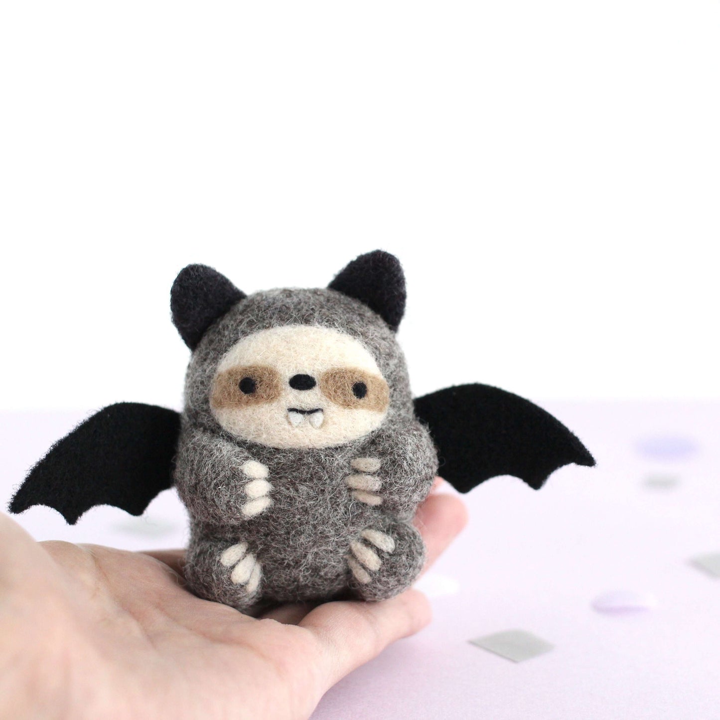 Needle Felted Batsloth